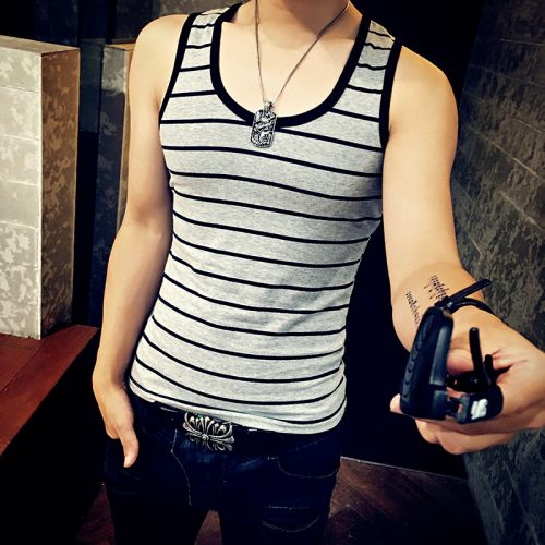 Débardeur homme maillot de corps en polyester pour été - Ref 1590711