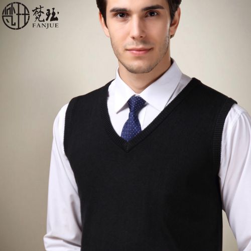 Débardeur homme Woolen gilet en laine pour hiver - Ref 1590904
