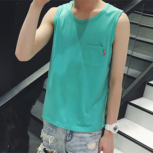 Débardeur homme maillot de corps LEFT MIAN Coton, fibre élastique polyuréthane spandex pour été - Ref 1590933