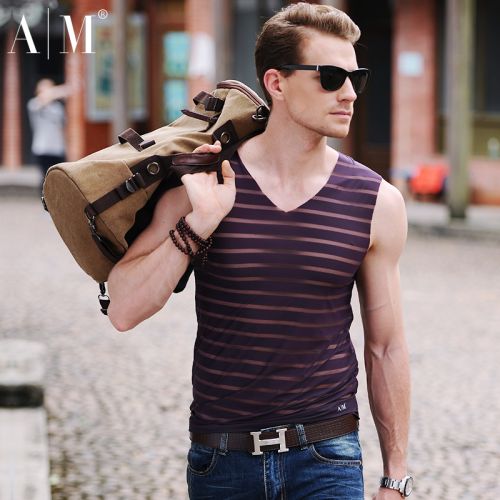 Débardeur homme maillot de corps en nylon pour été - Ref 1590972