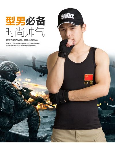 Débardeur homme maillot de corps HORPOU en polyester pour été - Ref 1590984