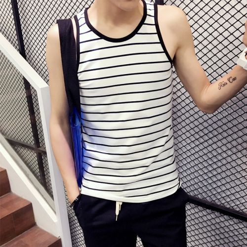 Débardeur homme maillot de corps Coton fibre élastique polyuréthane spandex pour été - Ref 1590994