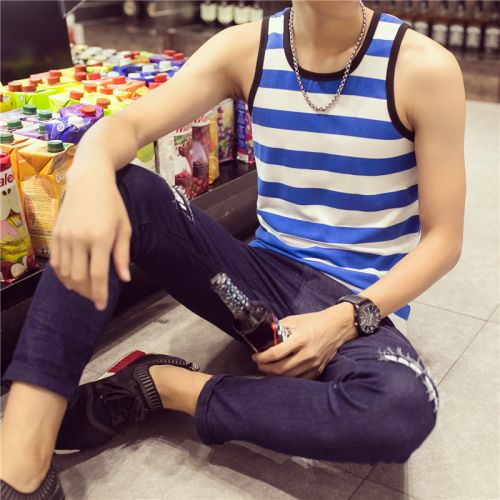 Débardeur homme maillot de corps en coton pour été - Ref 1591010