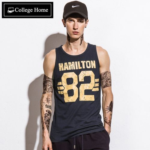 Débardeur homme maillot de corps COLLEGE HOME Coton, fibre élastique polyuréthane spandex pour été - Ref 1591046