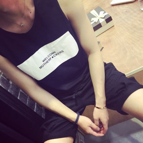 Débardeur homme maillot de corps Coton fibre polyester pour été - Ref 1593545