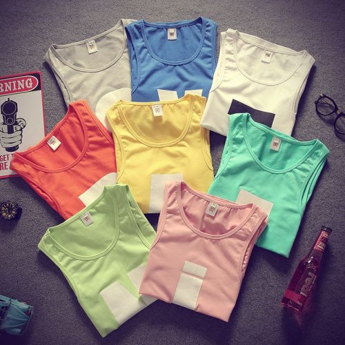 Débardeur homme maillot de corps Coton polyester polyuréthane élastique fibre spandex pour été - Ref 1593551