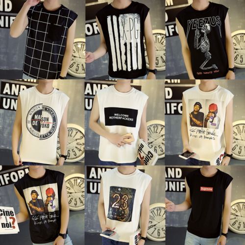 Débardeur homme maillot de corps en coton pour été - Ref 1593642