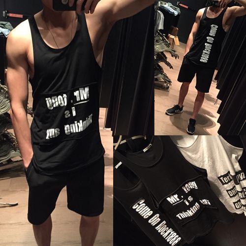 Débardeur homme maillot de corps TOMATOPAPA en coton pour été - Ref 1593649