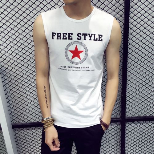 Débardeur homme maillot de corps Coton fibre élastique polyuréthane spandex pour été - Ref 1593668