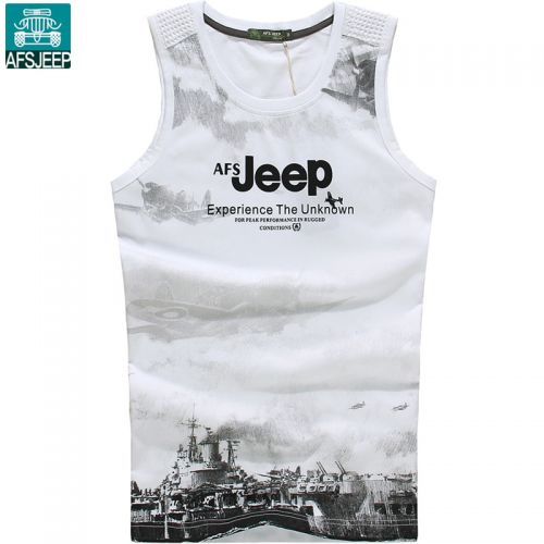 Débardeur homme maillot de corps AFS JEEP en coton pour été - Ref 1593688