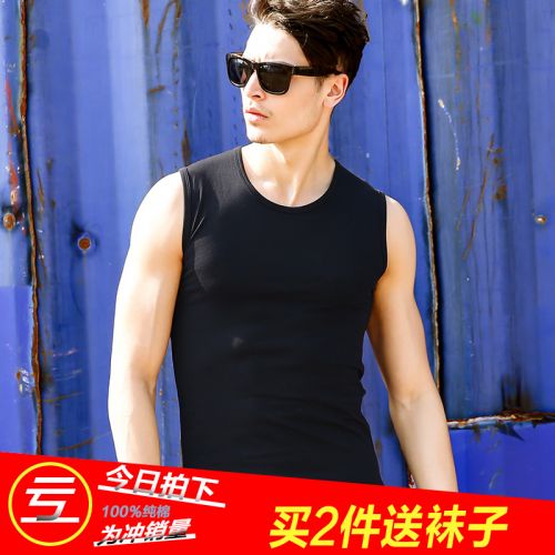 Débardeur homme maillot de corps en coton pour été - Ref 1596227