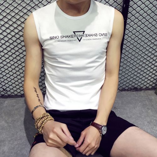 Débardeur homme maillot de corps Coton fibre élastique polyuréthane spandex pour été - Ref 1596235