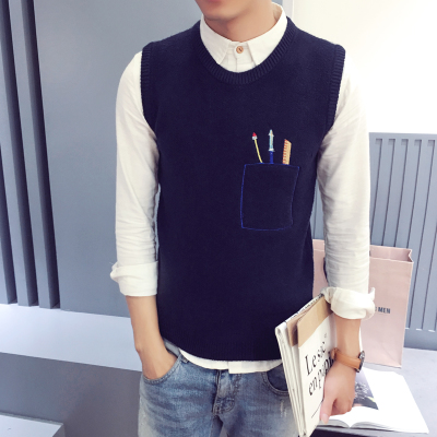Débardeur homme Woolen gilet pour automne - Ref 1596266