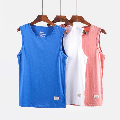 Débardeur homme maillot de corps en coton ammoniac pour été - Ref 1596312