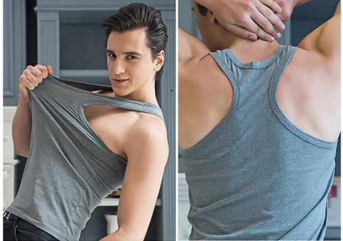 Débardeur homme maillot de corps en coton ammoniac pour été - Ref 1596318