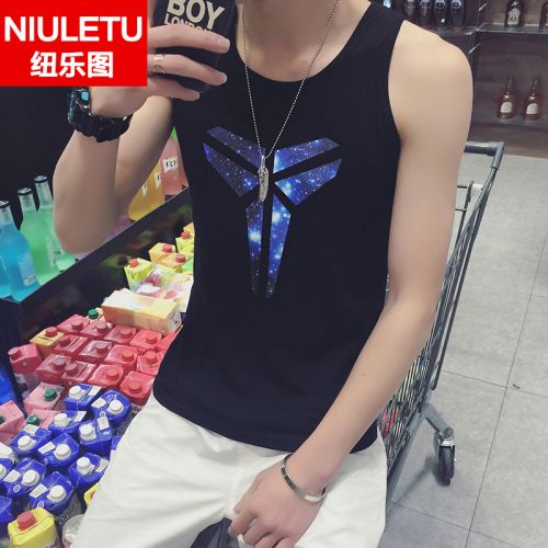 Débardeur homme maillot de corps Polyester fibre élastique polyuréthane spandex pour été - Ref 1596348