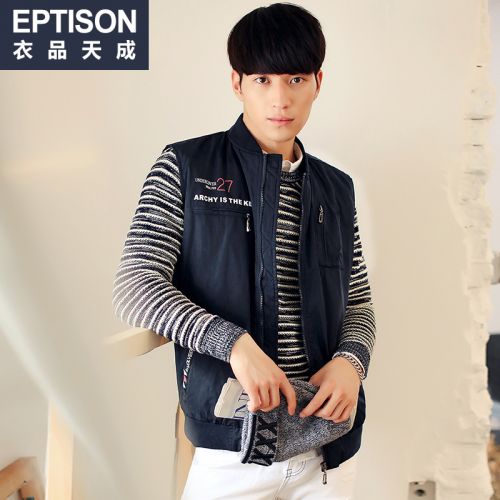 Débardeur homme Cotton vest EPTISON Polyester pour hiver - Ref 1596667