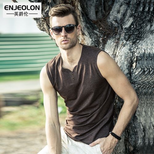 Débardeur homme maillot de corps ENJEOLON en coton pour été - Ref 1596726