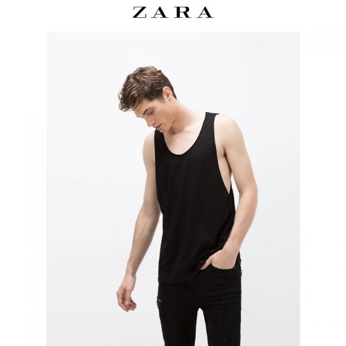 Débardeur homme maillot de corps ZARA coton pour été - Ref 1596759