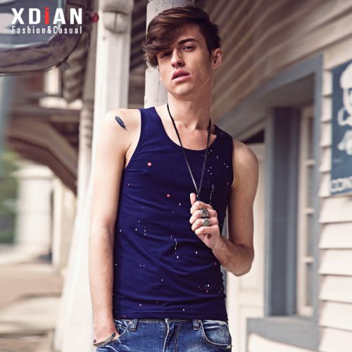 Débardeur homme maillot de corps XDIAN Coton fibre élastique polyuréthane spandex pour été - Ref 1596873