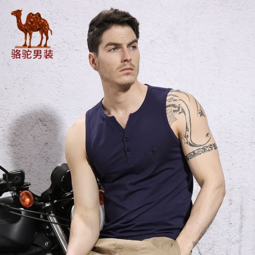 Débardeur homme maillot de corps cellulose régénérée coton fibre polyuréthane élastique spandex pour été - Ref 1596889