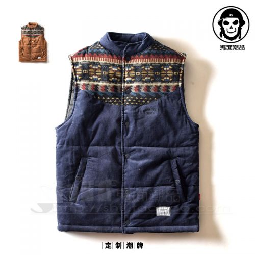 Débardeur homme Cotton vest en Jinmian pour hiver - Ref 1596937