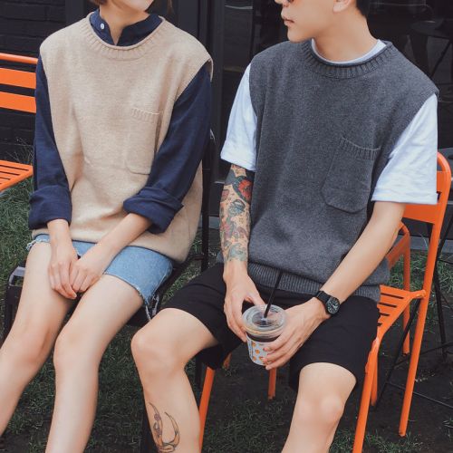 Débardeur homme Woolen gilet en CVC pour automne - Ref 1596949