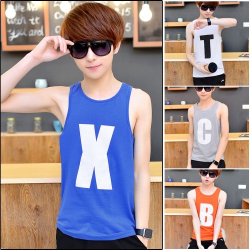 Débardeur homme maillot de corps Coton polyester polyuréthane élastique fibre spandex pour été - Ref 1597019