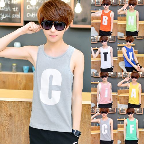 Débardeur homme maillot de corps Coton polyester polyuréthane élastique fibre spandex pour été - Ref 1597025