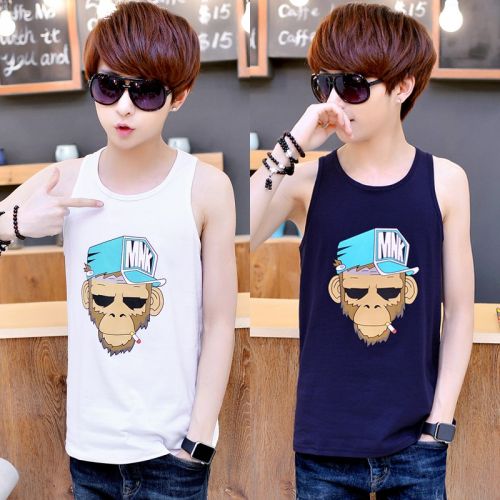 Débardeur homme maillot de corps Coton polyester polyuréthane élastique fibre spandex pour été - Ref 1597027