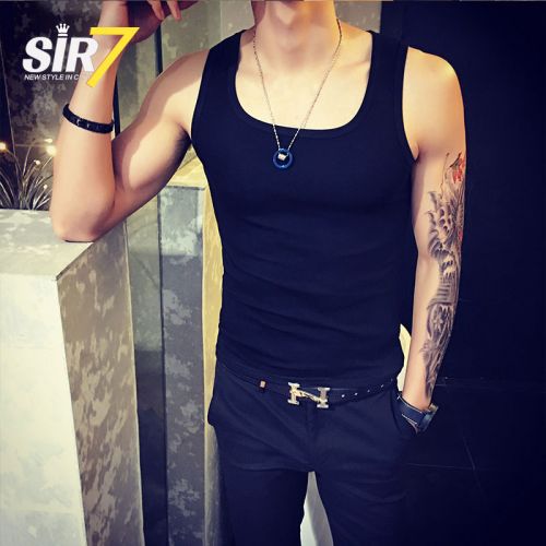 Débardeur homme maillot de corps SIR7 Coton, fibre élastique polyuréthane spandex pour été - Ref 1597082