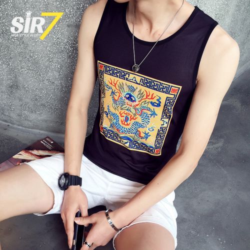 Débardeur homme maillot de corps SIR7 Polyéthylène téréphtalate PET polyuréthane élastique fibre spandex pour été - Ref 1597086