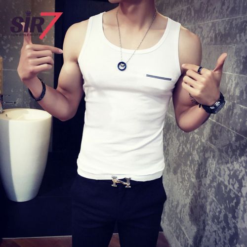 Débardeur homme maillot de corps SIR7 Coton fibre élastique polyuréthane spandex pour été - Ref 1597089