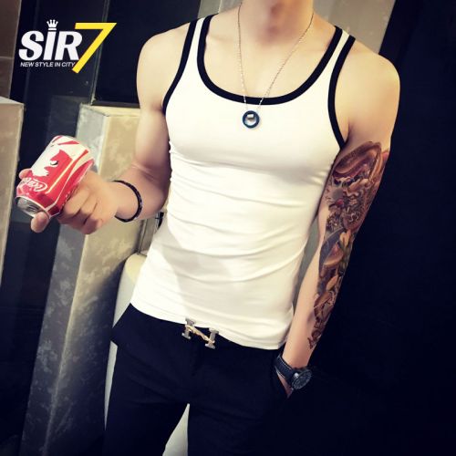 Débardeur homme maillot de corps SIR7 Coton fibre élastique polyuréthane spandex pour été - Ref 1597091