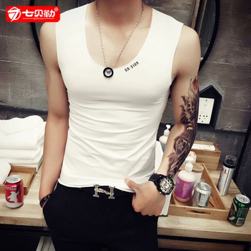 Débardeur homme Cotton vest en polyester pour été - Ref 1597171