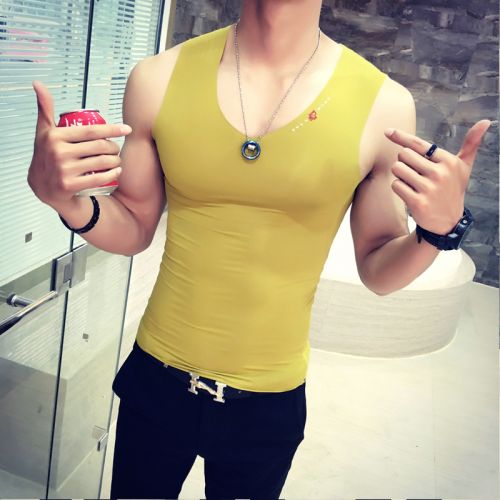 Débardeur homme maillot de corps en polyester pour été - Ref 1597172