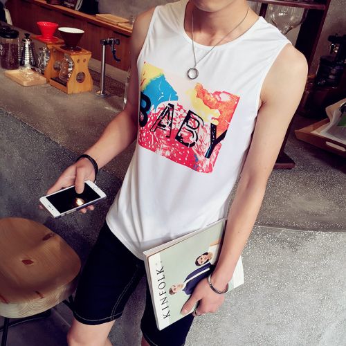 Débardeur homme maillot de corps Coton fibre élastique polyuréthane spandex pour été - Ref 1597196