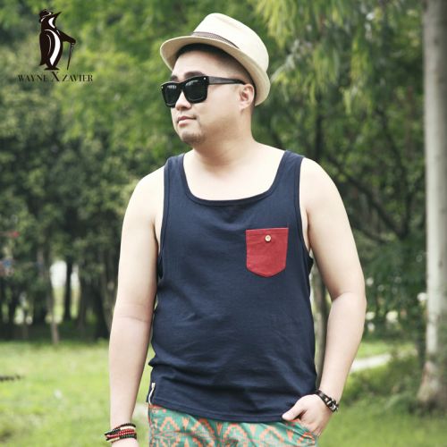 Débardeur homme maillot de corps WAYNEXZAVIER en coton pour été - Ref 1597301