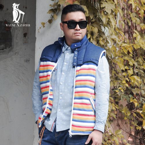 Débardeur homme Cotton vest WAYNEXZAVIER en Article tricoté pour hiver - Ref 1597304