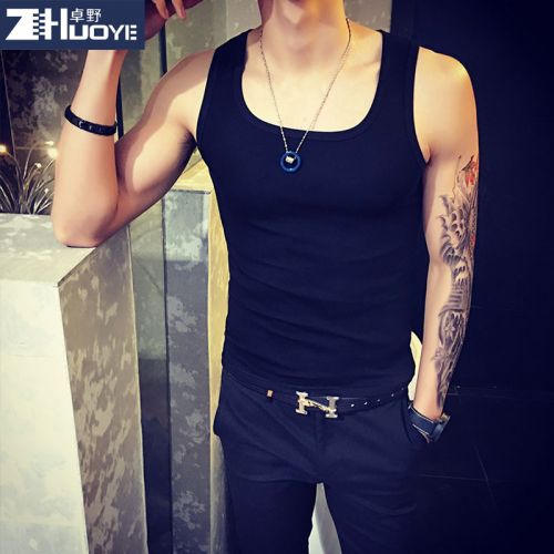 Débardeur homme maillot de corps coton, des fibres polyester à pour été - Ref 1597357