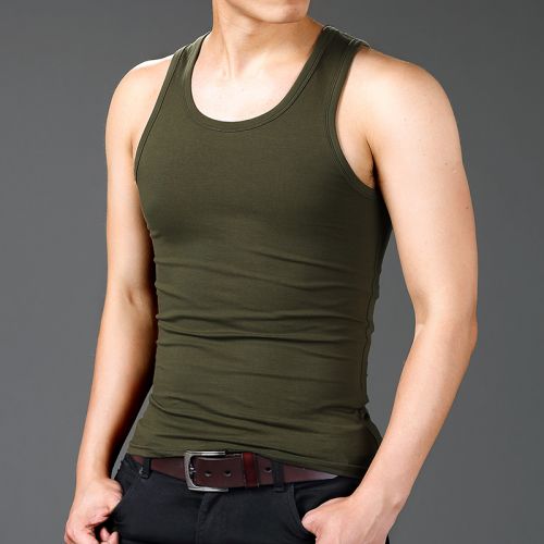 Débardeur homme maillot de corps en coton pour été - Ref 1597362