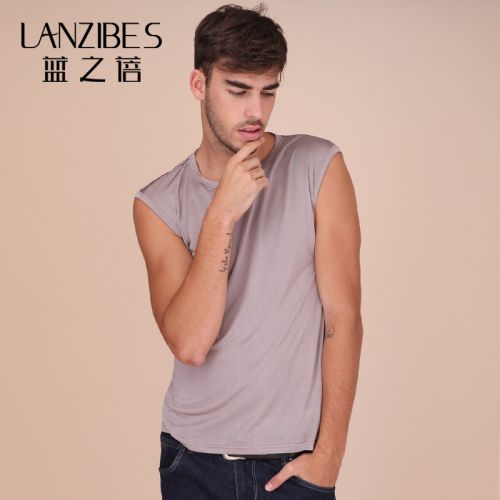 Débardeur homme maillot de corps LANZIBES en soie pour été - Ref 1597520