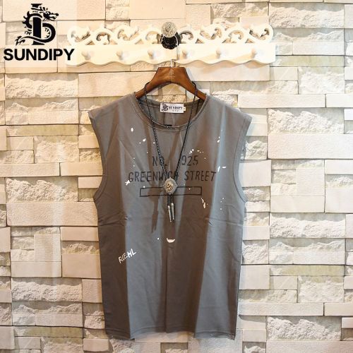 Débardeur homme maillot de corps SUNDIPY en coton pour été - Ref 1597557