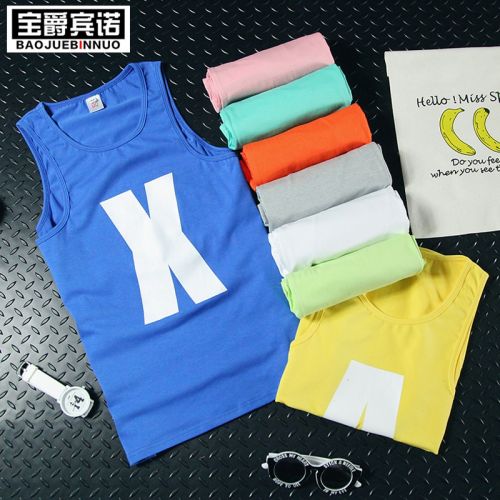 Débardeur homme maillot de corps Coton polyester polyuréthane élastique fibre spandex pour été - Ref 1597567