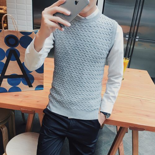 Débardeur homme Woolen gilet pour automne - Ref 1597572