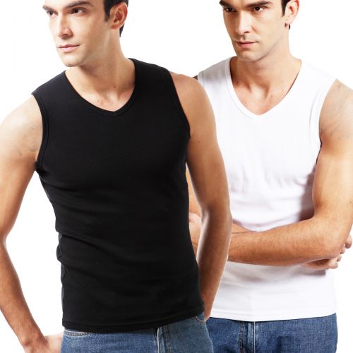 Débardeur homme maillot de corps en coton pour printemps - Ref 1597599