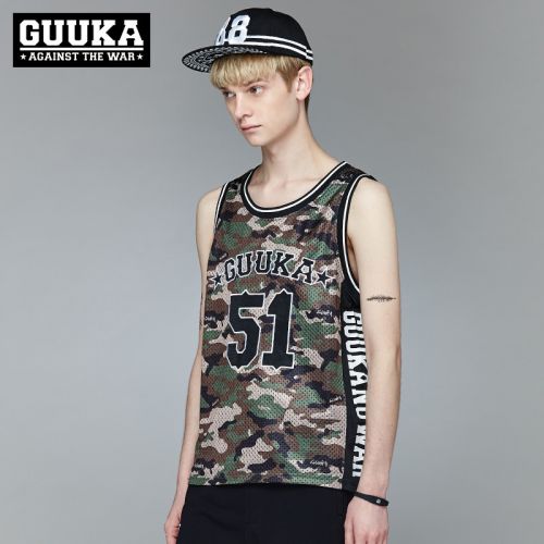 Débardeur homme maillot de corps GUUKA en polyester pour été - Ref 1597624