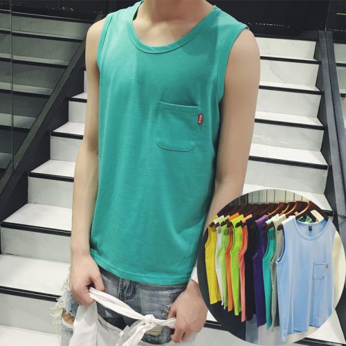 Débardeur homme maillot de corps en coton pour été - Ref 1597661