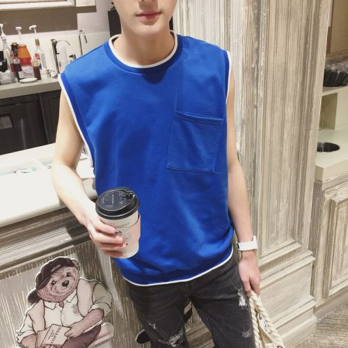 Débardeur homme maillot de corps en coton pour été - Ref 1597688