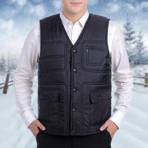 Débardeur homme Cotton vest en polyester pour hiver - Ref 1597704